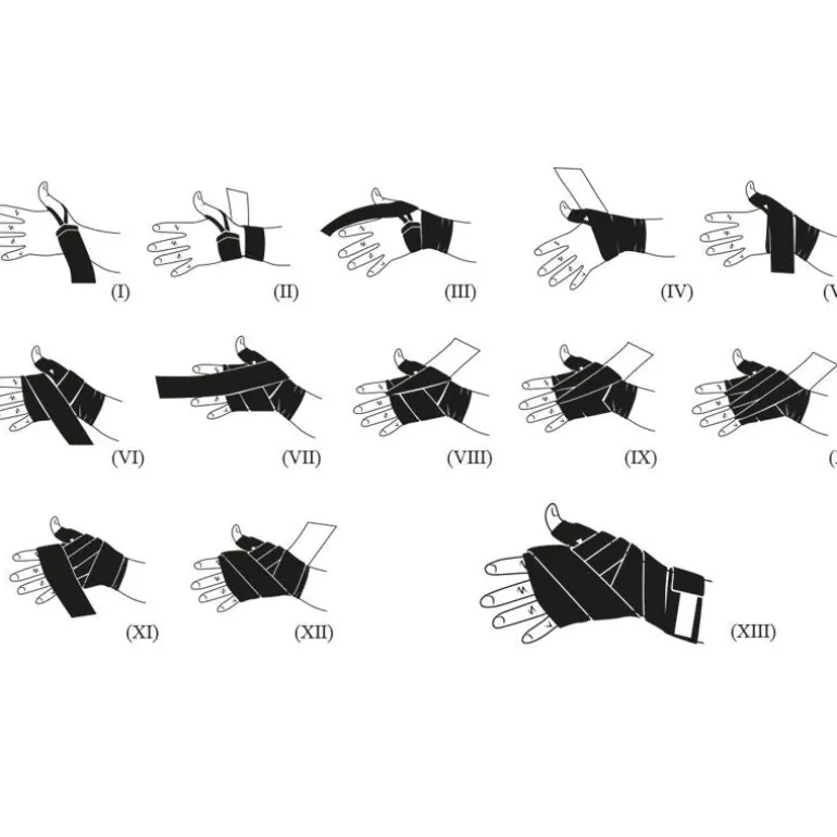 Bendaggio Cotone 4,5m Rosso