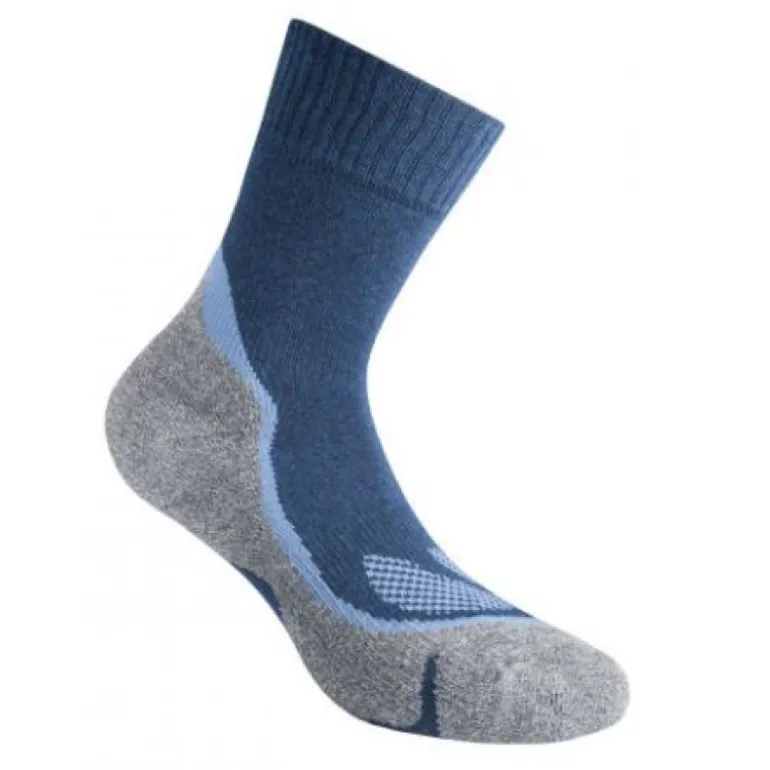 CALZE CORTE TREKKING COTTON 08 BLU