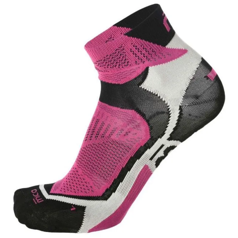 CALZE RUN CORTA EXTRALIGHT 573 NERO/FUXIA