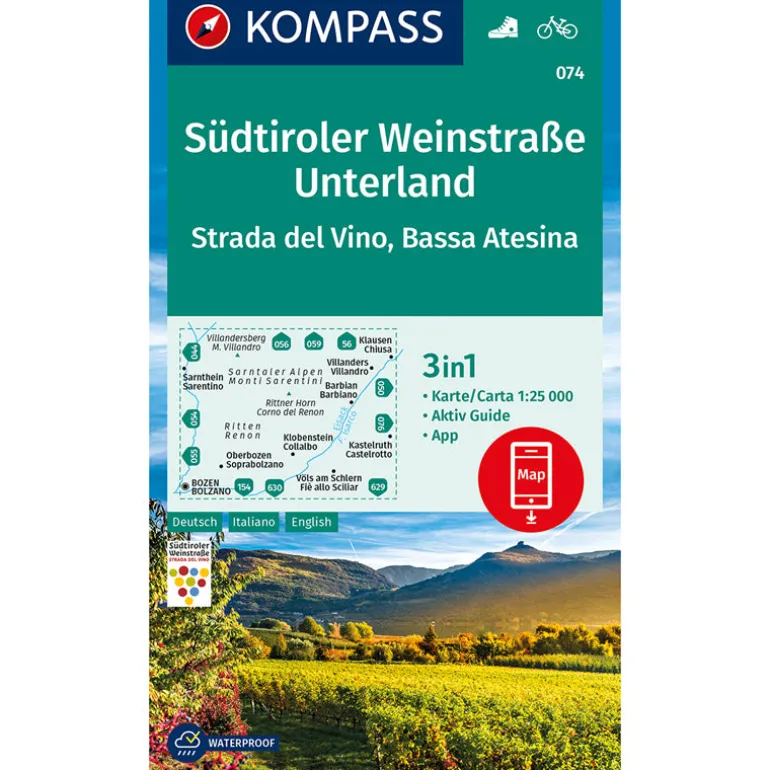 Carta escursionistica Strada del Vino