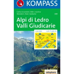 Cartina Alpi Di Ledro Valli Giudicarie