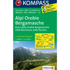 Cartina Alpi Orobie Bergamasche