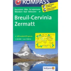 Cartina Breuil-Cervinia-Zermatt