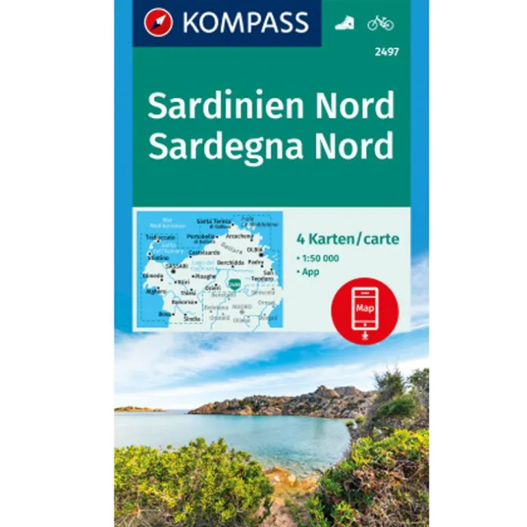 Cartina escursionistica Sardegna Nord