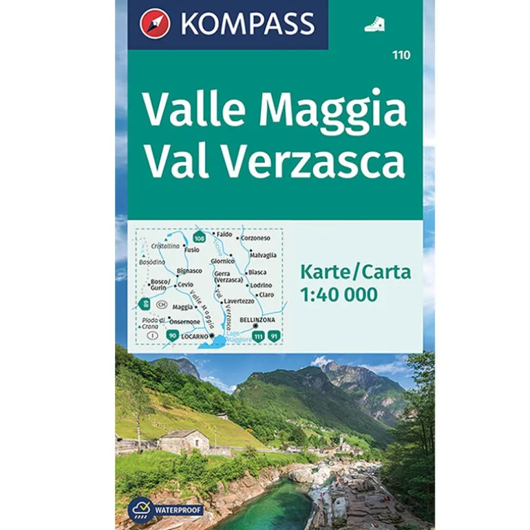 Cartina Valle Maggia Val Verzasca 1:40.000