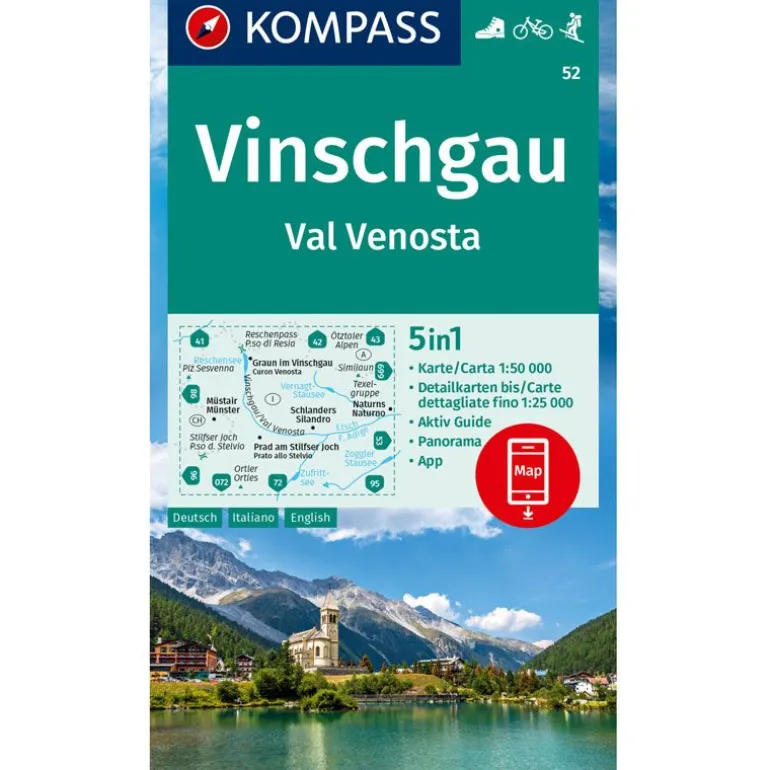 Cartina Vinschgau/Val Venosta