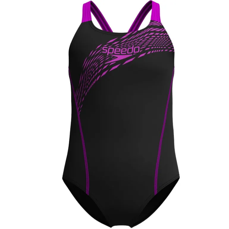 Costume bambina Medley Logo