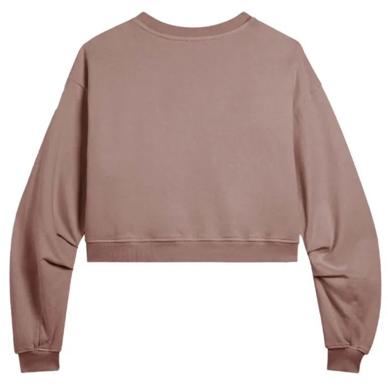 Felpa donna oversize cropped stampa Flow
