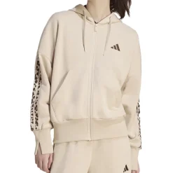 Felpa donna Seasonal Essentials Animal Print 3 Stripes