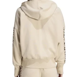 Felpa donna Seasonal Essentials Animal Print 3 Stripes