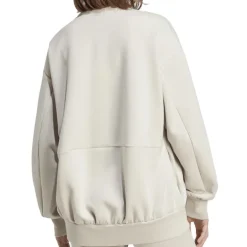 Felpa donna Soft Lux Ampia con Zip Integrale