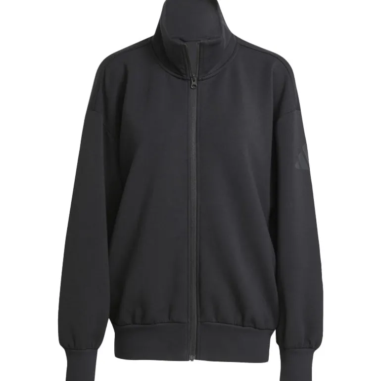 Felpa donna Soft Lux Ampia con Zip Integrale
