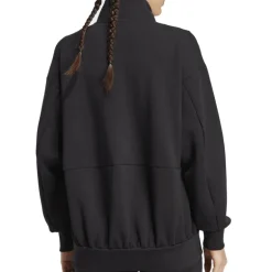 Felpa donna Soft Lux Ampia con Zip Integrale