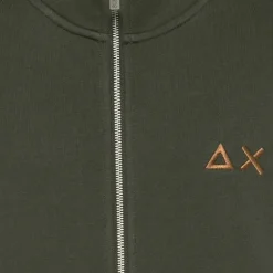 Felpa uomo cotone zip