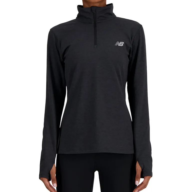 Maglia donna Essentials Space Dye 1/4 zip