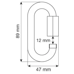 MAGLIA RAPIDA OVAL QUICK LINK STAINLESS - 10MM