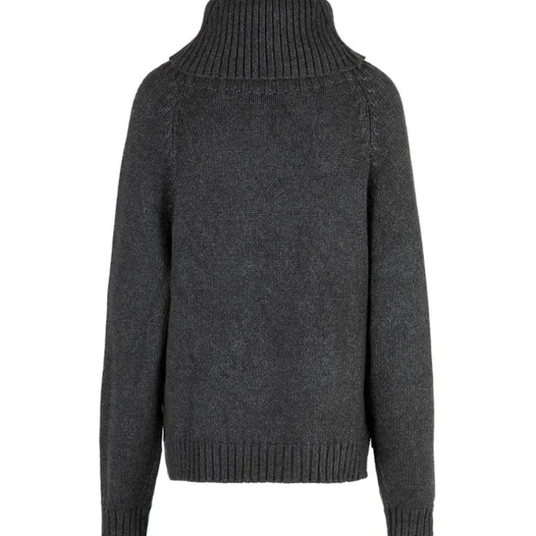 Maglione donna Dolcevita trecce
