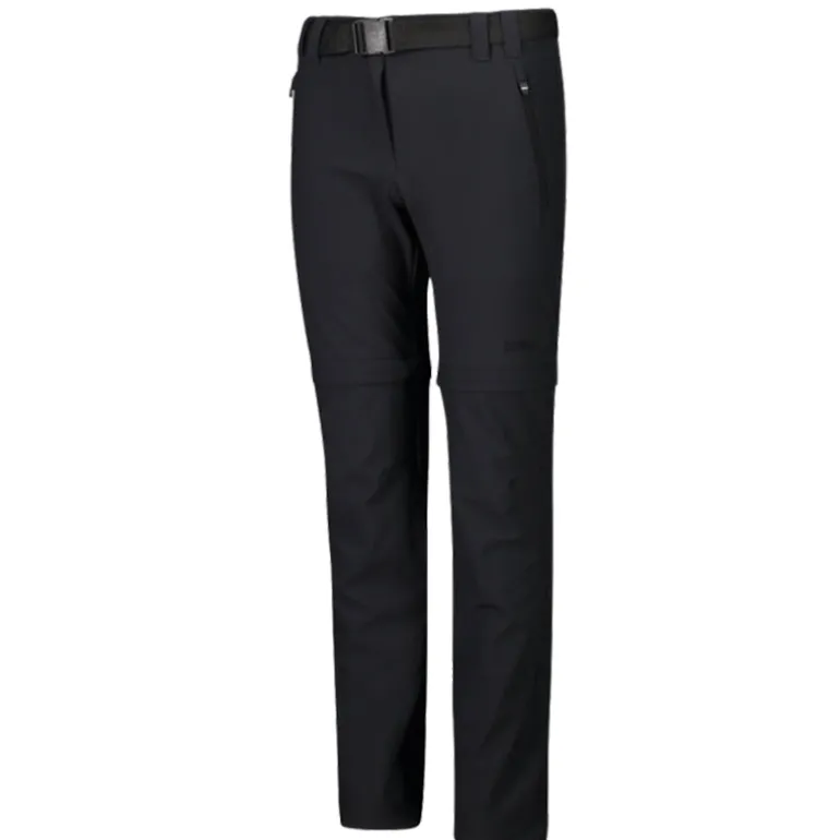 Pantalone bambina zip off stretch