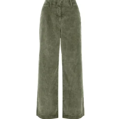 Pantalone donna palazzo velluto