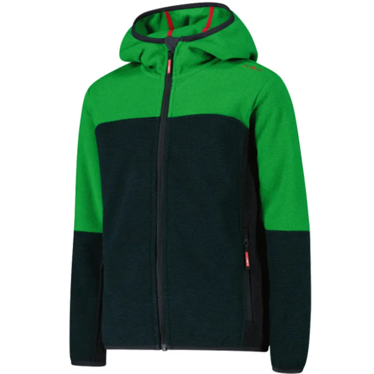 Pile bambino knit tech cappuccio