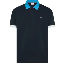 Polo uomo colletto a contrasto