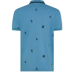 Polo uomo piquet ricami