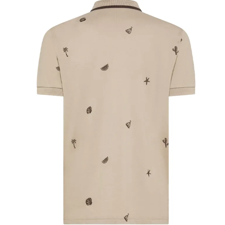 Polo uomo piquet ricami