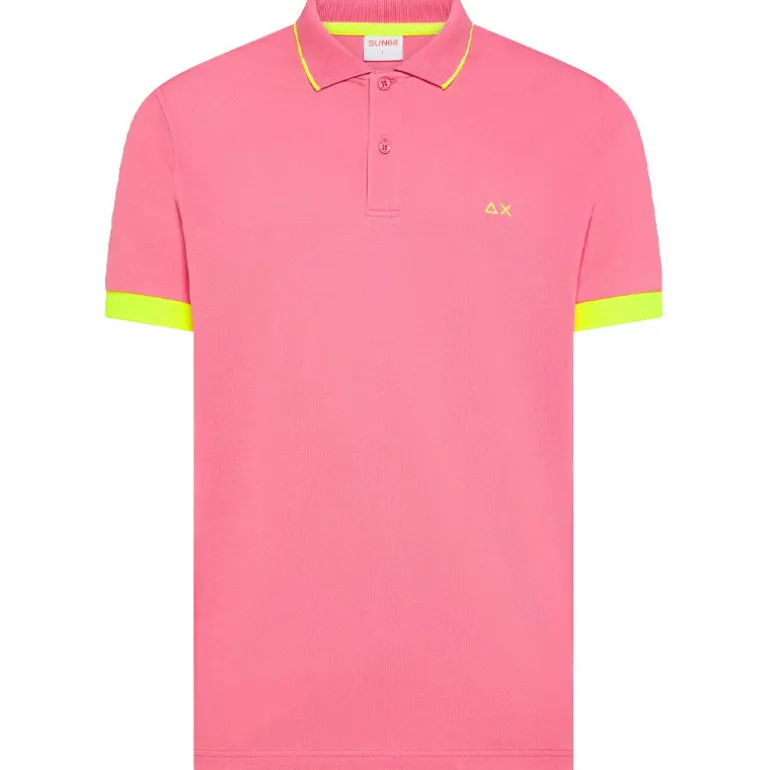 Polo uomo Small Stripe Fluo