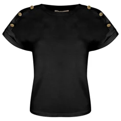 T-Shirt donna bottoni