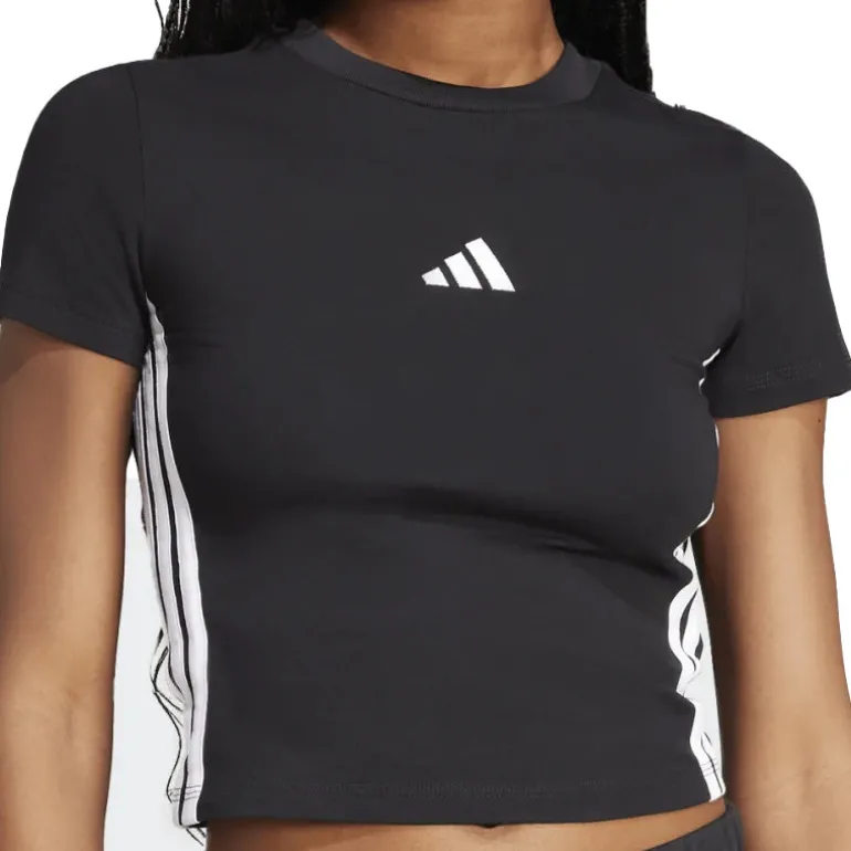 T-shirt donna Essentials 3 Stripes Slim
