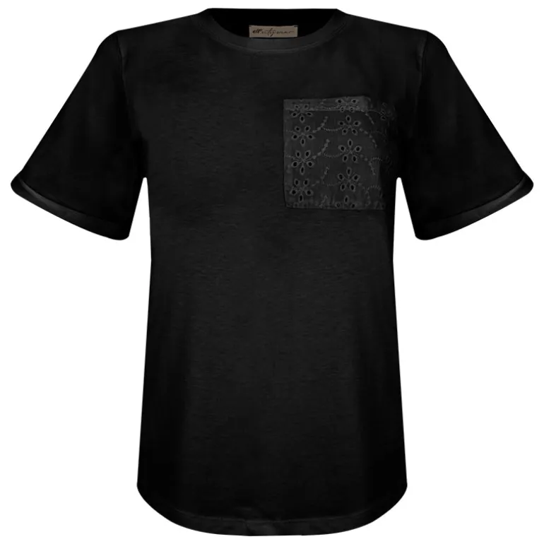 T-Shirt donna pizzo Sangallo