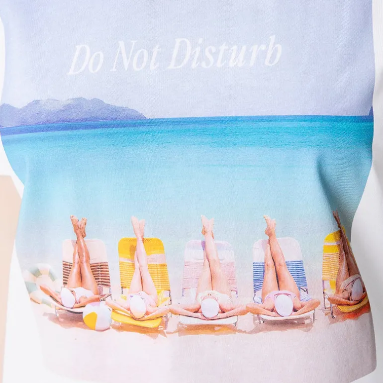 T-shirt donna Stampa Do Not Disturb